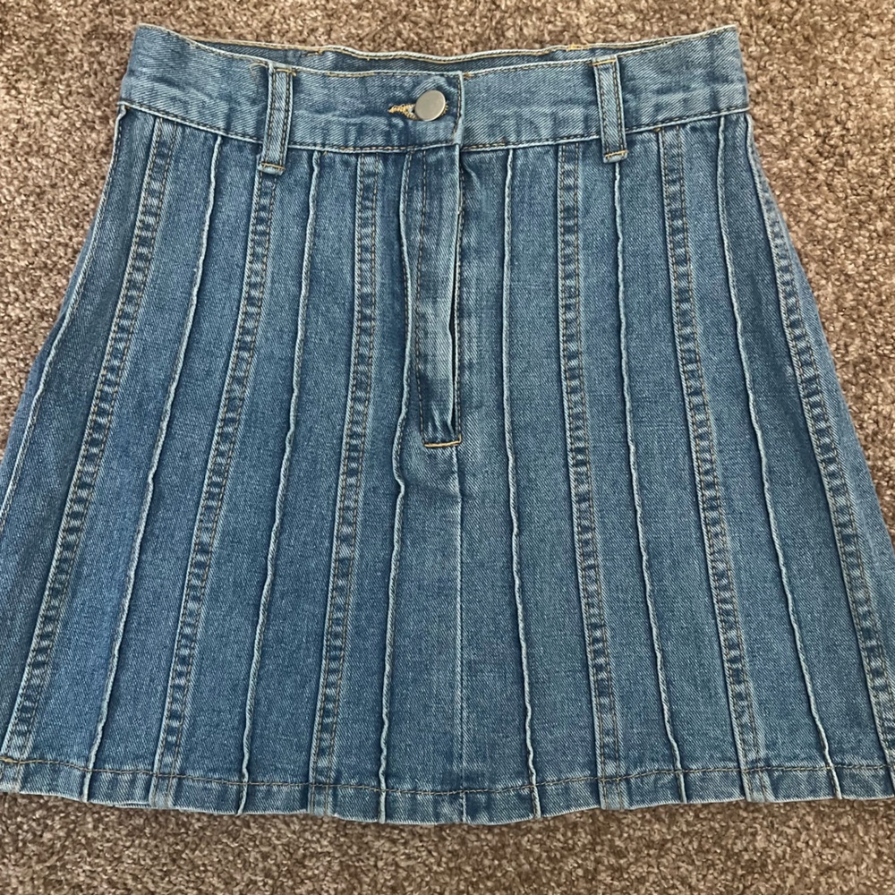 Wild Honey Jean Skirt